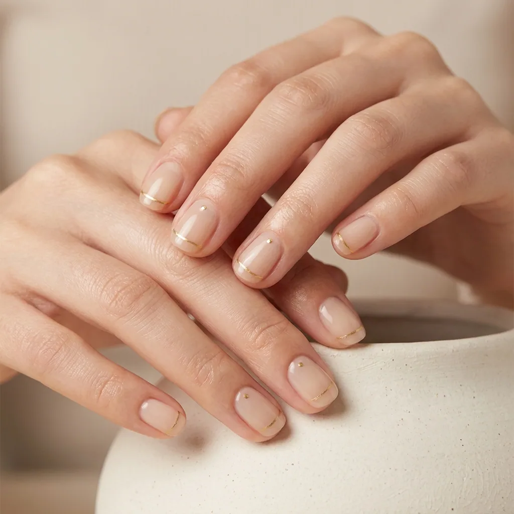 Elegant finished manicure